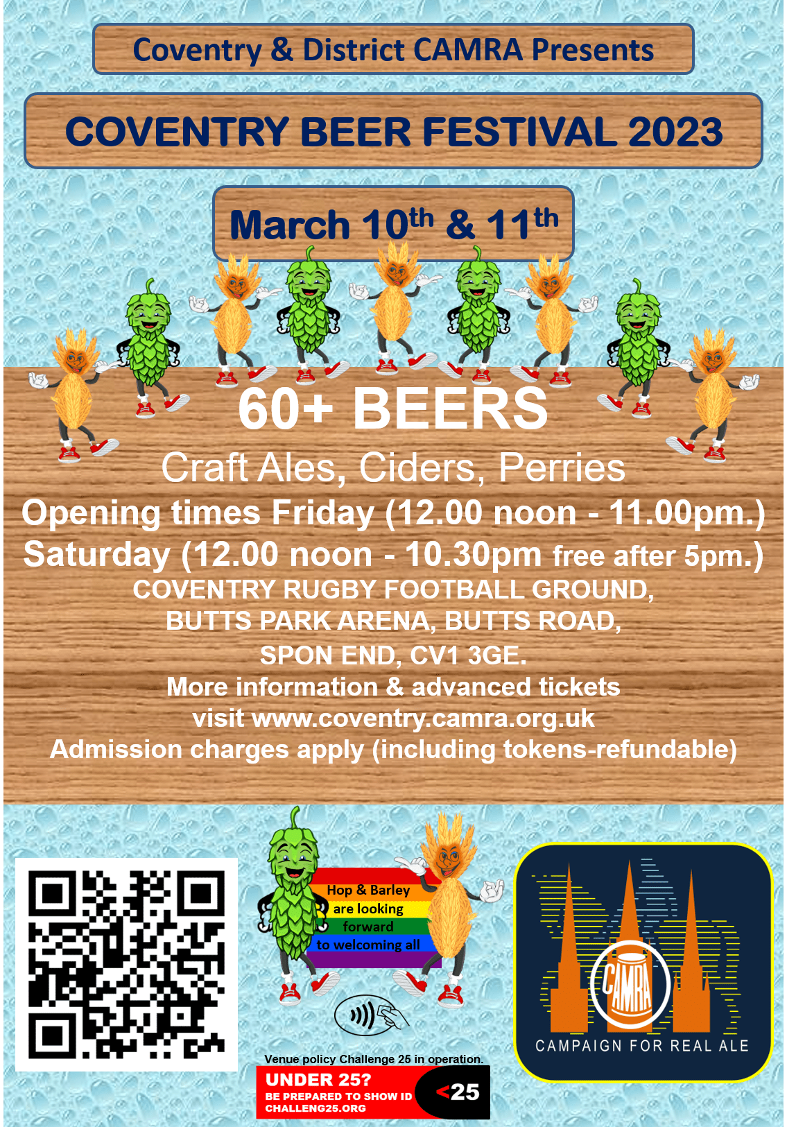 Coventry Beer Festival 2023 posterflyer Byatts Brewery